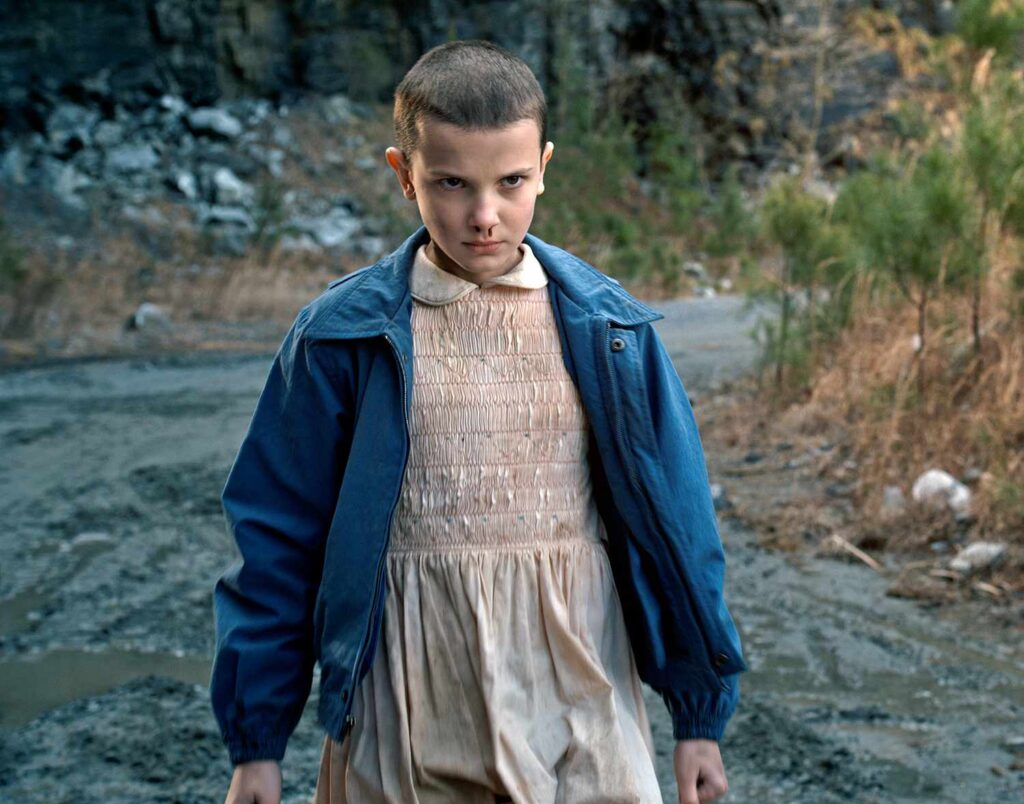 Eleven's iconic season 1 look