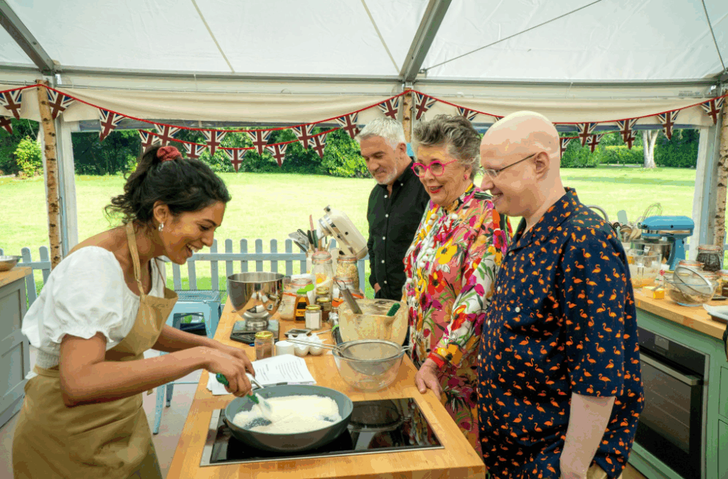 The Great British Bake Off.
