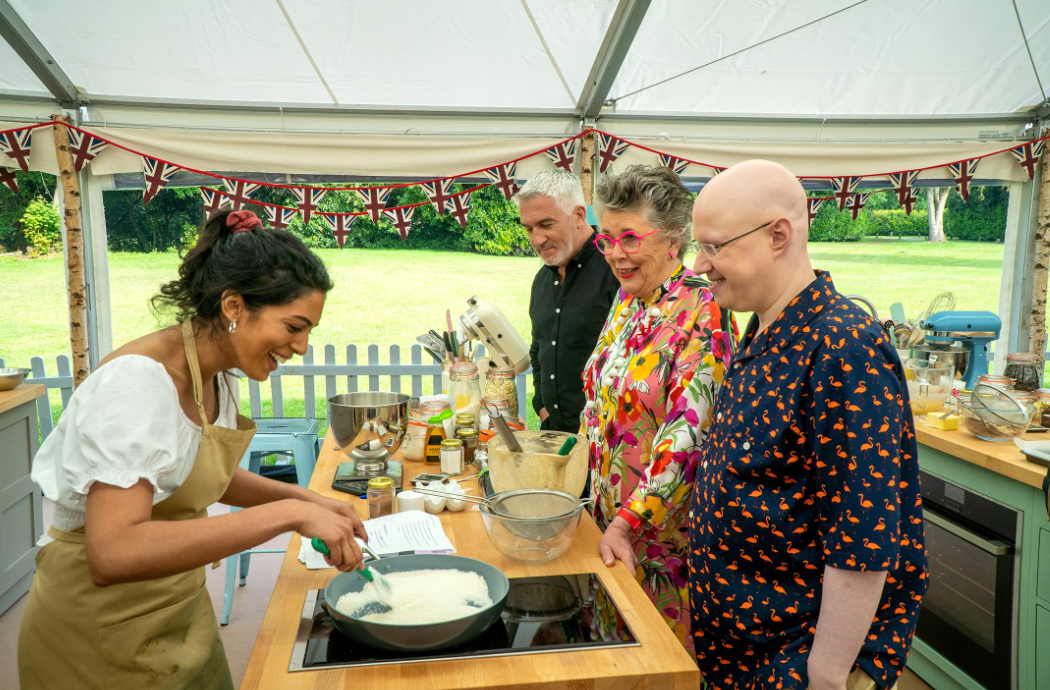 The Great British Bake Off.