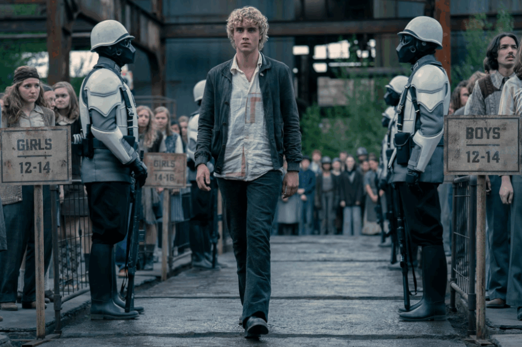 Joseph Zada as Haymitch Abernathy in The Hunger Games Sunrise on the Reaping