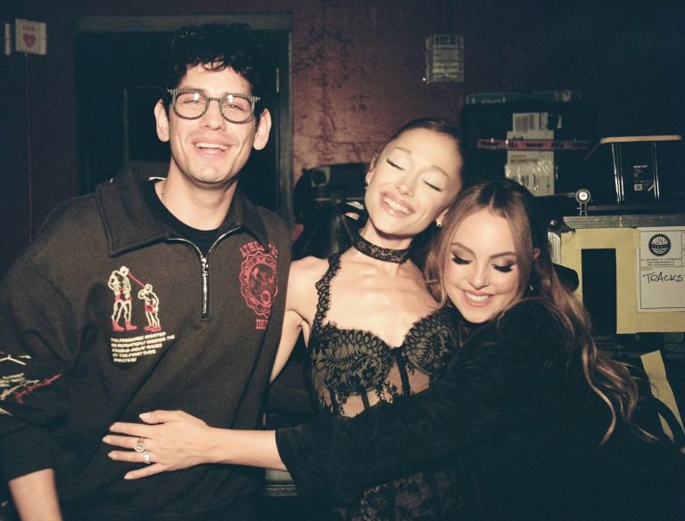Ariana Grande with Liz Gillies and Matt Bennett